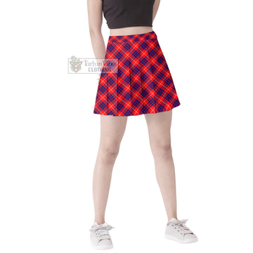 Hamilton Modern Tartan Women's Plated Mini Skirt