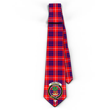 Hamilton Modern Tartan Classic Necktie with Family Crest