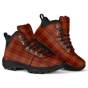 Hamilton Red Tartan Alpine Boots