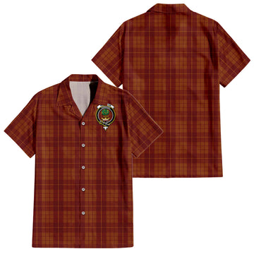 hamilton-red-tartan-short-sleeve-button-down-shirt-with-family-crest