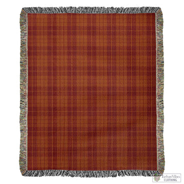 Hamilton Red Tartan Woven Blanket