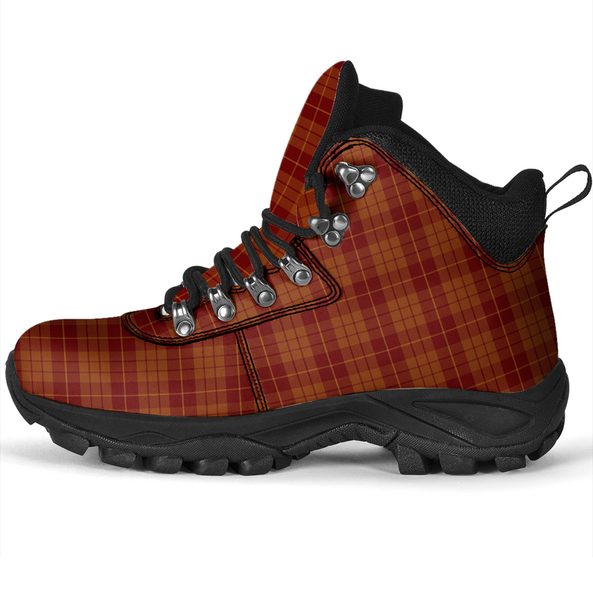 Hamilton Red Tartan Alpine Boots - Tartanvibesclothing