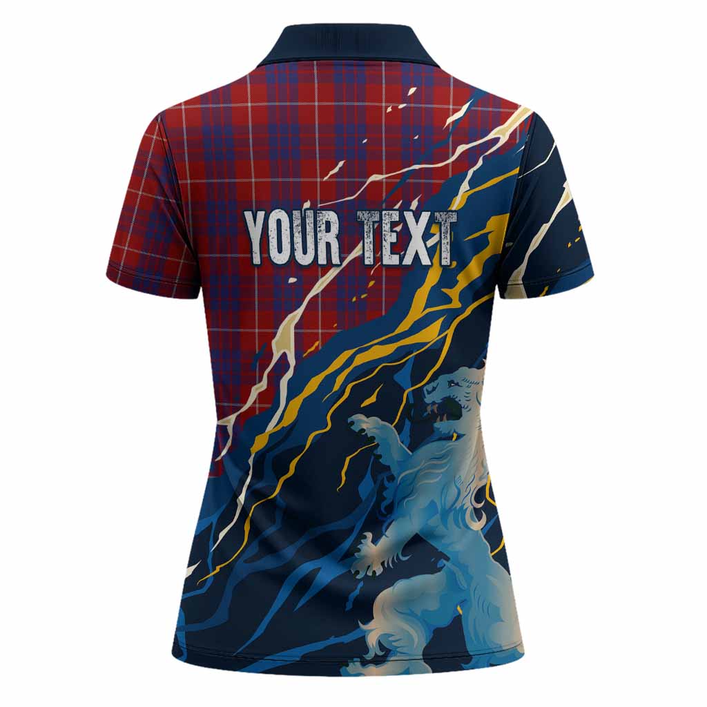 Hamilton Scotland Tartan Women Polo Shirt WC2026 Football - We'll Be Coming