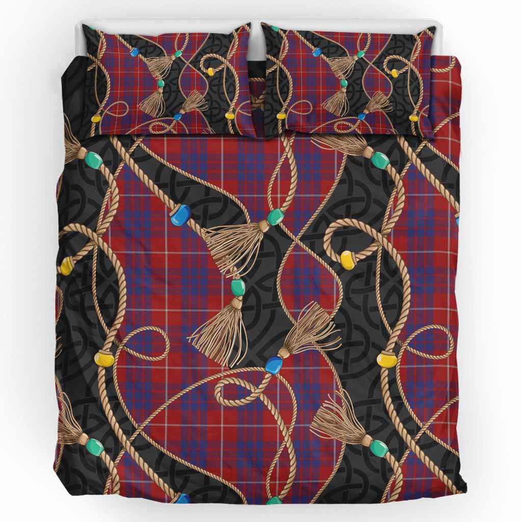 Hamilton Scottish Tartan Twisted Ropes Stylized Bedding Set UK Bedding Set UK King 91*87 inch - Tartan Vibes Clothing