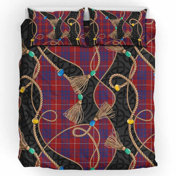 Hamilton Scottish Tartan Twisted Ropes Stylized Bedding Set
