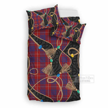 Hamilton Scottish Tartan Twisted Ropes Stylized Bedding Set