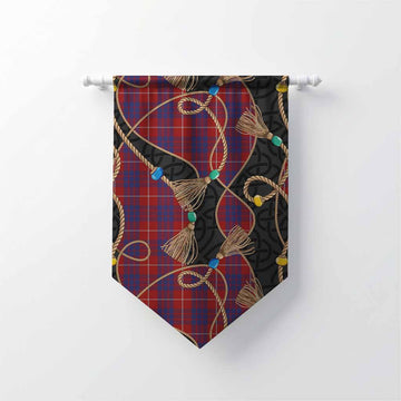 Hamilton Scottish Tartan Twisted Ropes Stylized Gonfalon