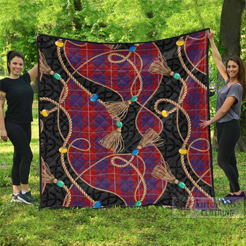 Hamilton Scottish Tartan Twisted Ropes Stylized Premium Quilt