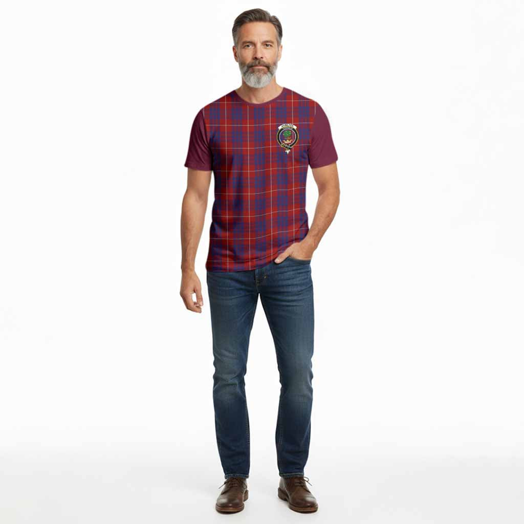 Hamilton Tartan Accent Cotton T-shirt with Family Crest