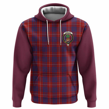 Hamilton Tartan Accent Hoodie with Family Crest
