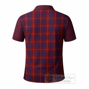 Hamilton Tartan Accent Polo Shirt with Family Crest