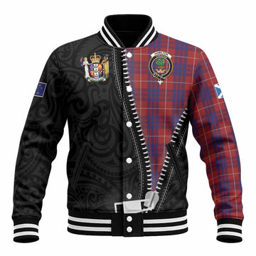 Hamilton Tartan Baseball Jacket New Zealand Pattern Unique Zipper Stylized