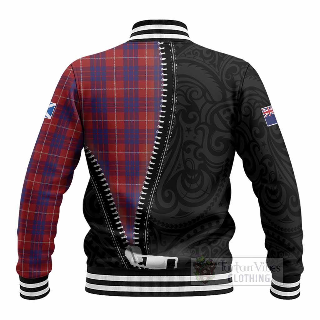 Hamilton Tartan Baseball Jacket New Zealand Pattern Unique Zipper Stylized