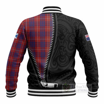 Hamilton Tartan Baseball Jacket New Zealand Pattern Unique Zipper Stylized