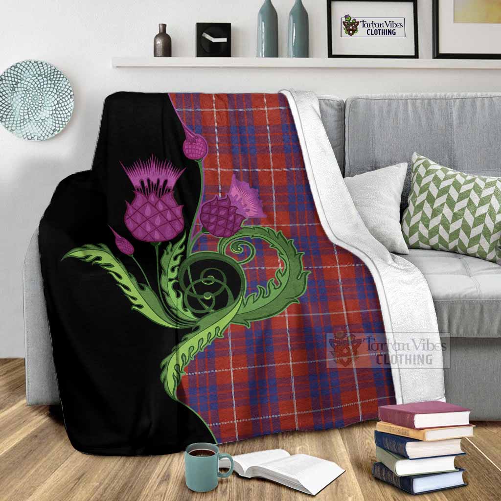 Hamilton Tartan Blanket Traditional Scottish Thistle - Tartan Vibes Clothing