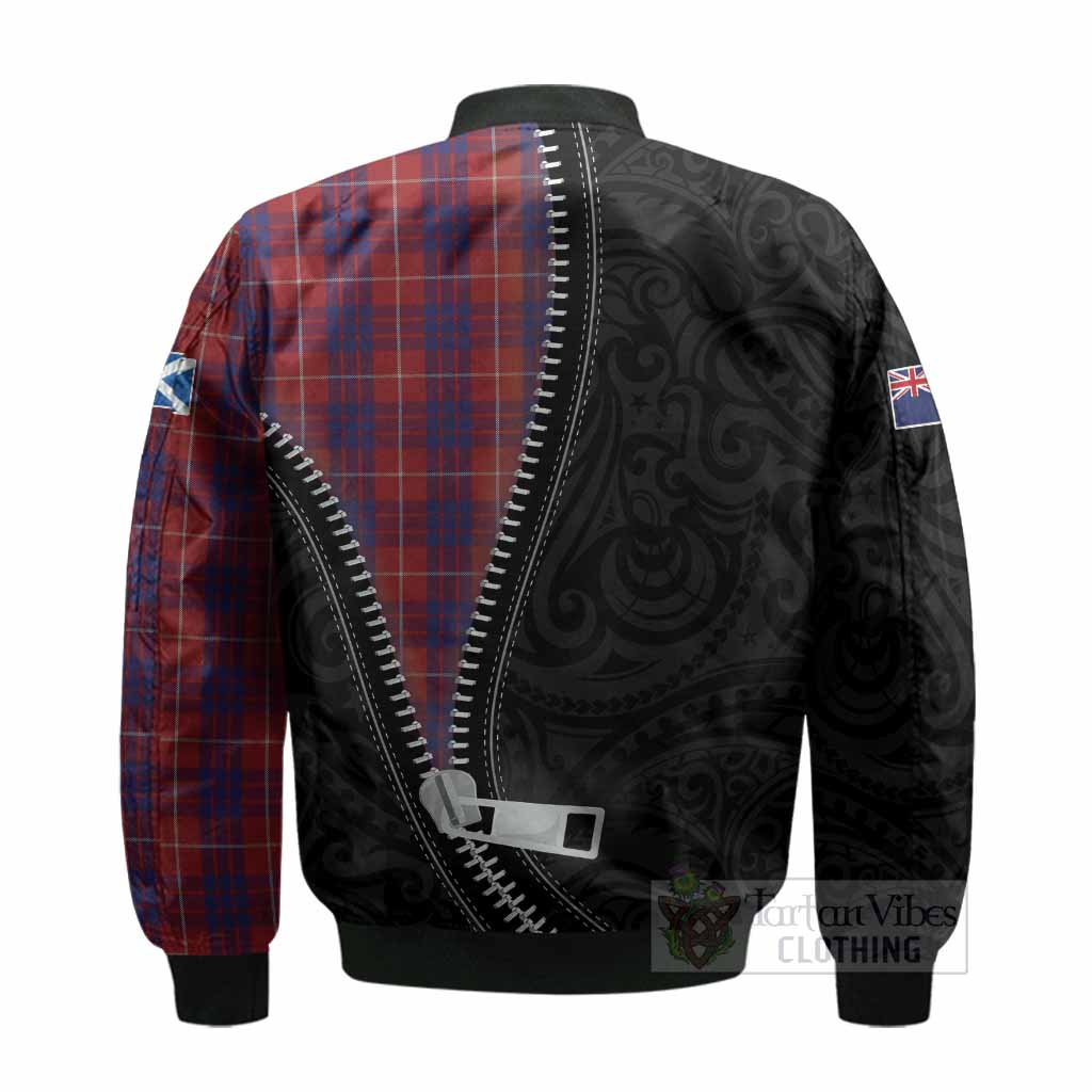 Hamilton Tartan Bomber Jacket New Zealand Pattern Unique Zipper Stylized