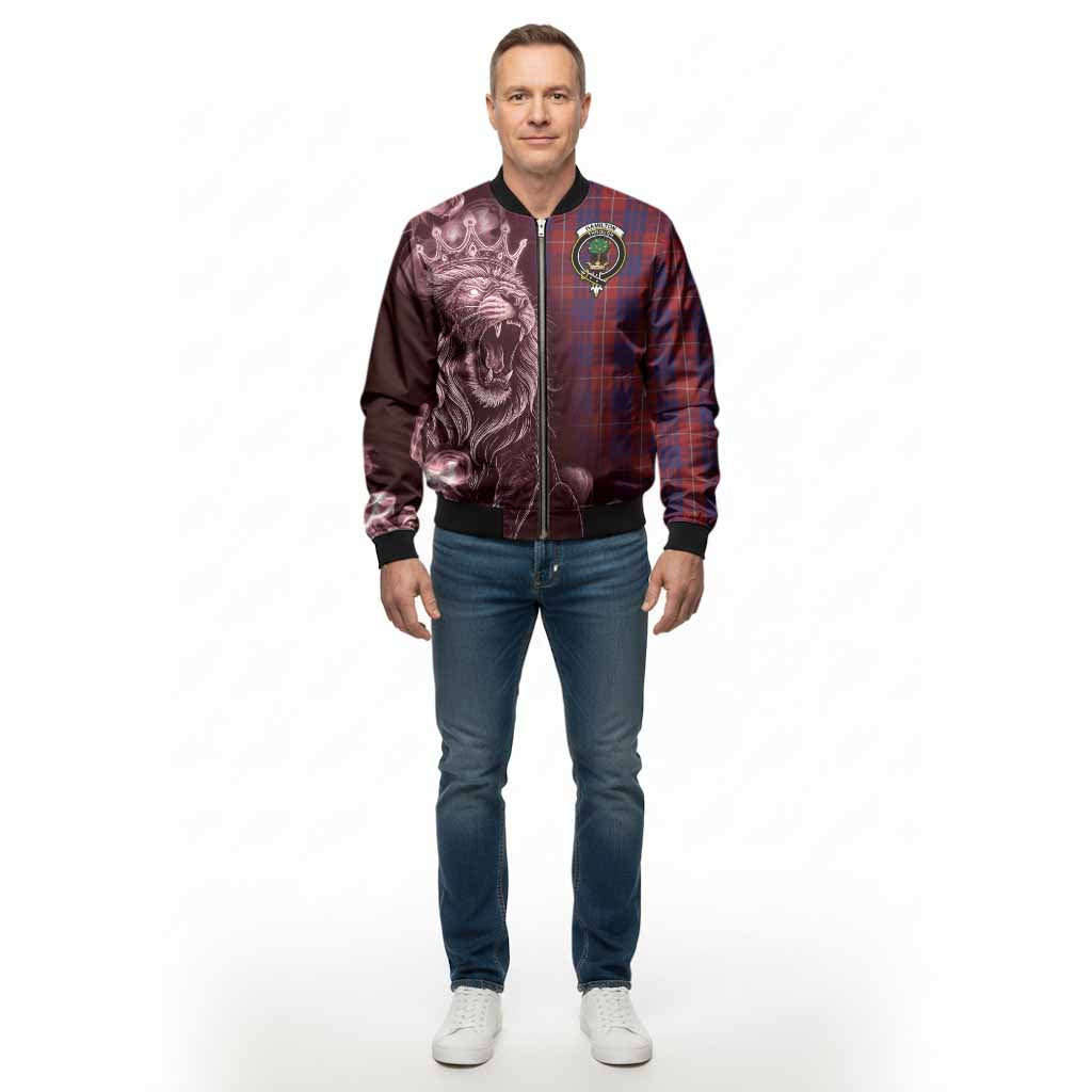 Hamilton Tartan Bomber Jacket Roaring Lion Heritage