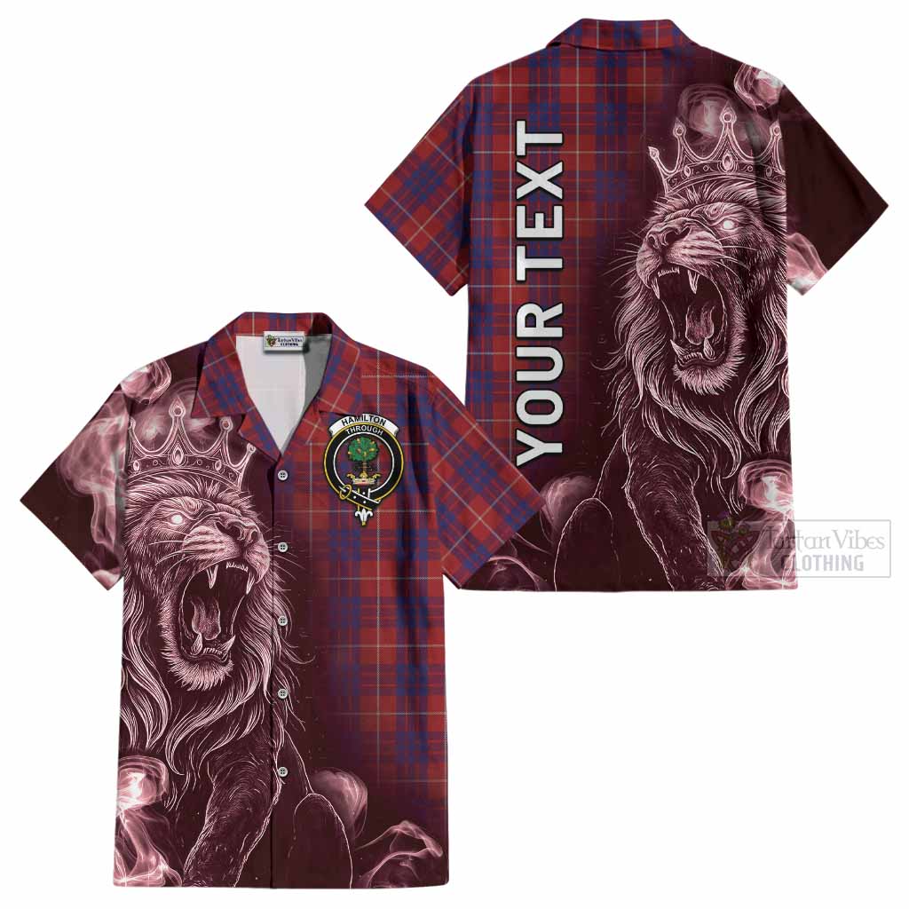 Hamilton Tartan Cotton Hawaiian Shirt Roaring Lion Heritage