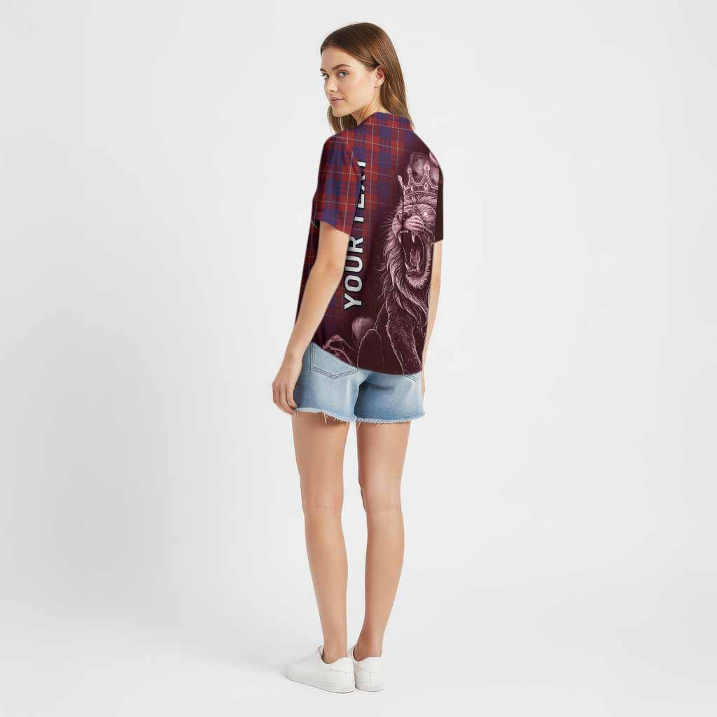 Hamilton Tartan Cotton Hawaiian Shirt Roaring Lion Heritage