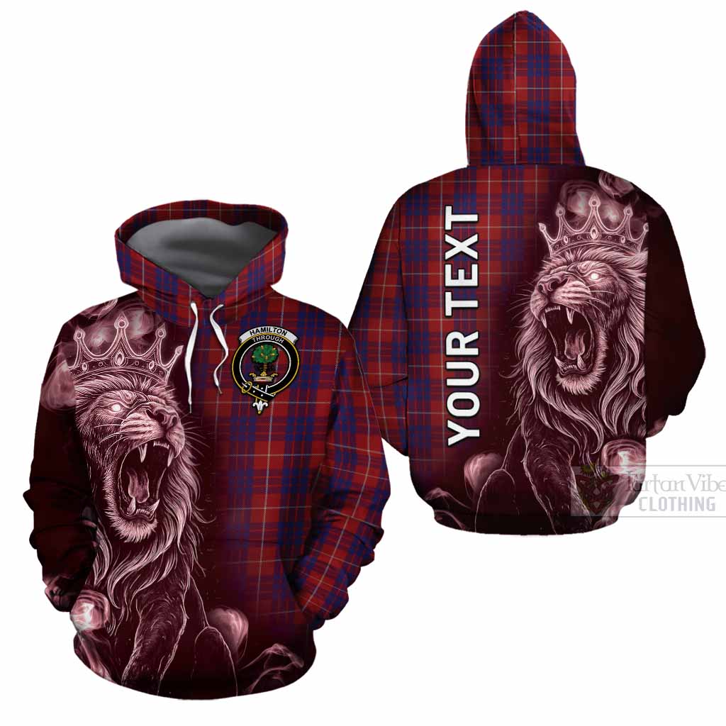 Hamilton Tartan Cotton Hoodie Roaring Lion Heritage