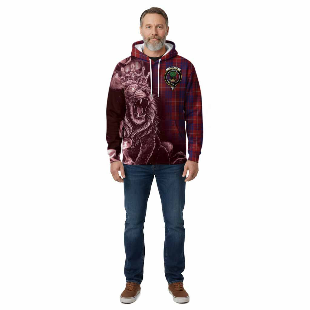 Hamilton Tartan Cotton Hoodie Roaring Lion Heritage