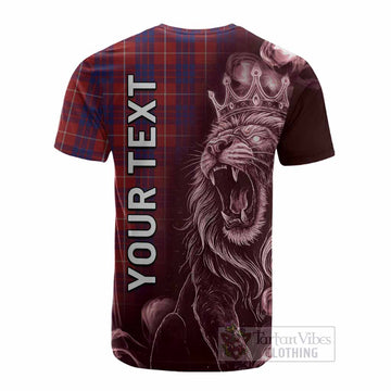 Hamilton Tartan Cotton T-shirt Roaring Lion Heritage