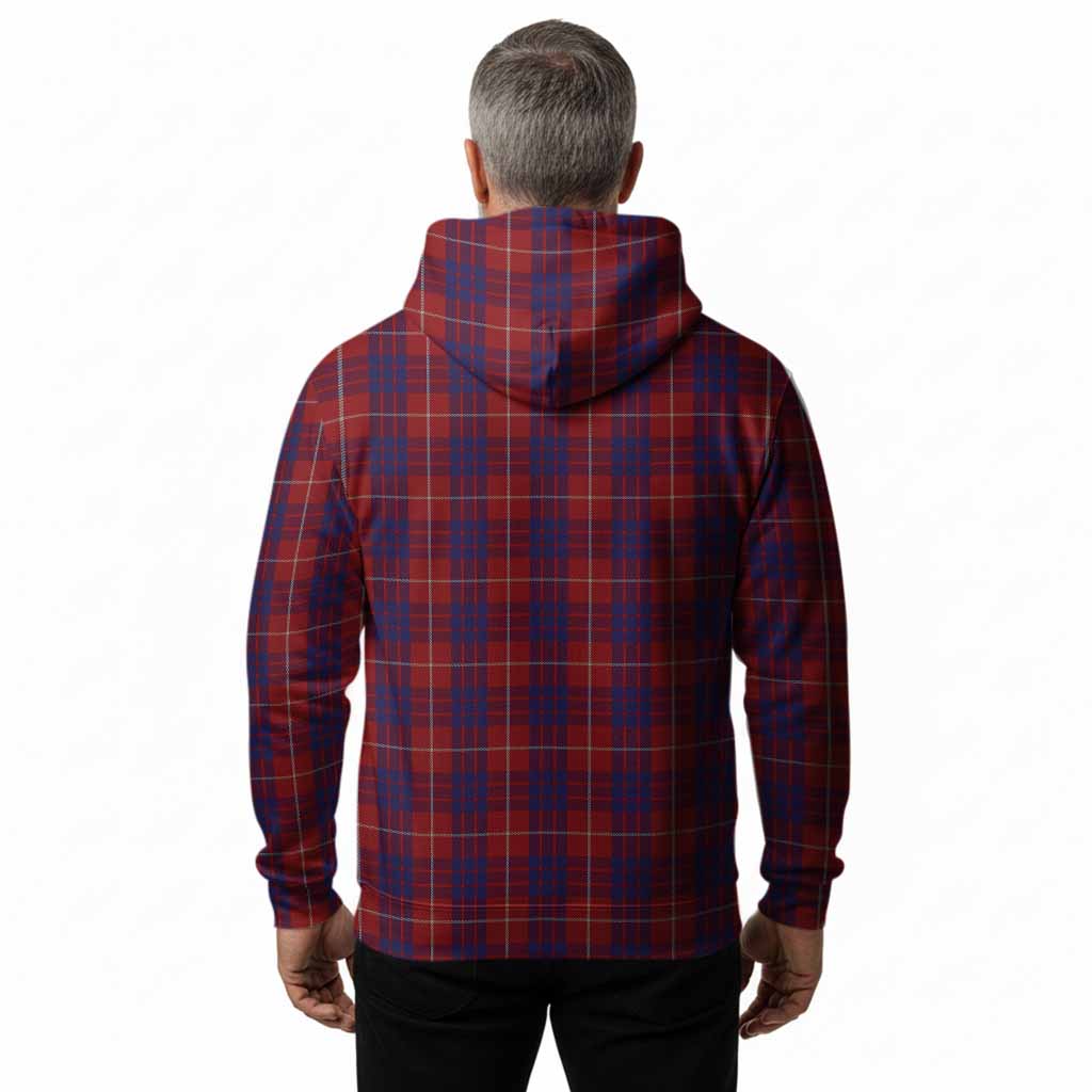 Hamilton Tartan Crest Hoodie Ferocious Lion Style