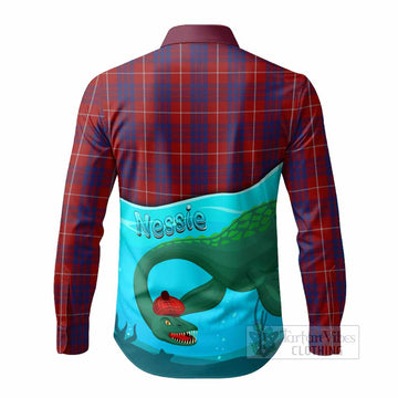 Hamilton Tartan Crest Long Sleeve Button Shirts Nessie Under Water
