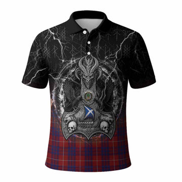 Hamilton Tartan Crest Polo Shirt Celtic Odin's Raven Legacy