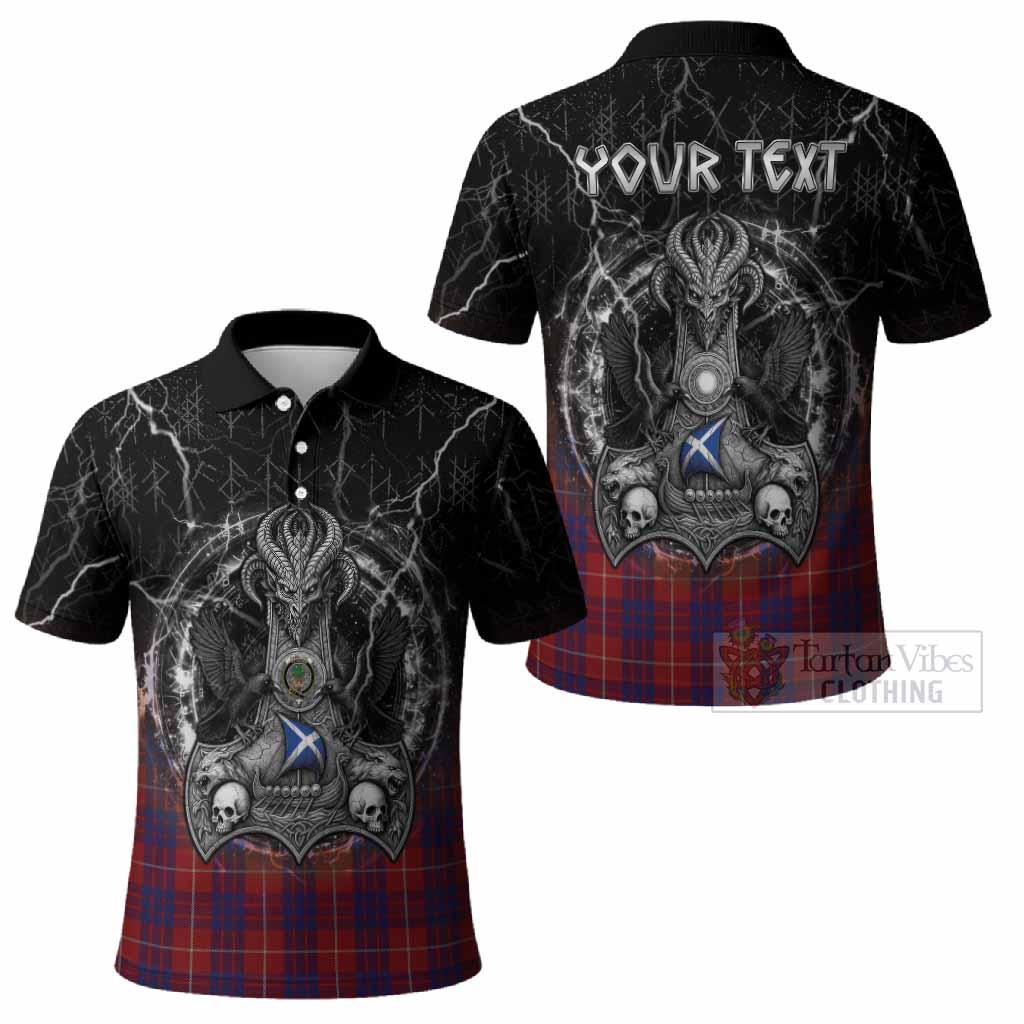 Hamilton Tartan Crest Polo Shirt Celtic Odin's Raven Legacy