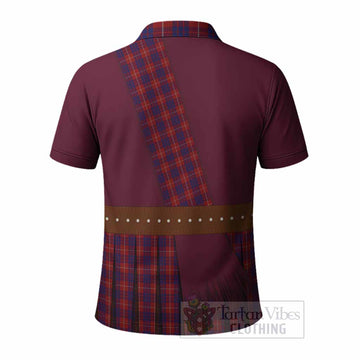 Hamilton Tartan Crest Polo Shirt Kilt Costume Style
