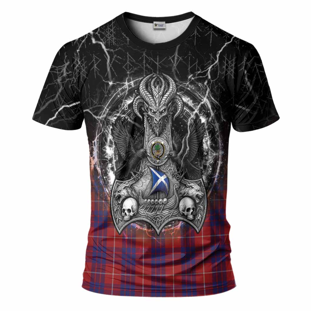 Hamilton Tartan Crest T-Shirt Celtic Odin's Raven Legacy