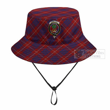 Hamilton Tartan Fishing Hat with Family Crest