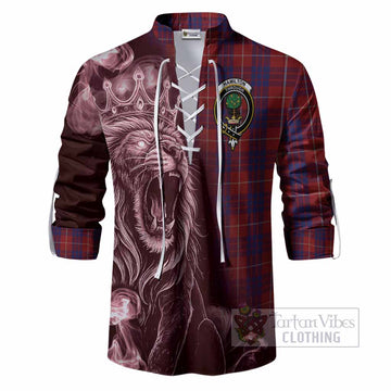 Hamilton Tartan Ghillie Shirt Roaring Lion Heritage