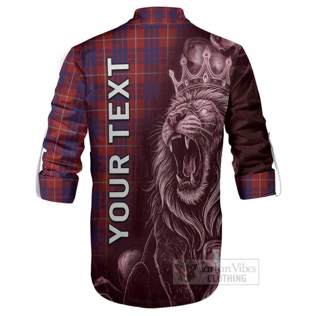 Hamilton Tartan Ghillie Shirt Roaring Lion Heritage