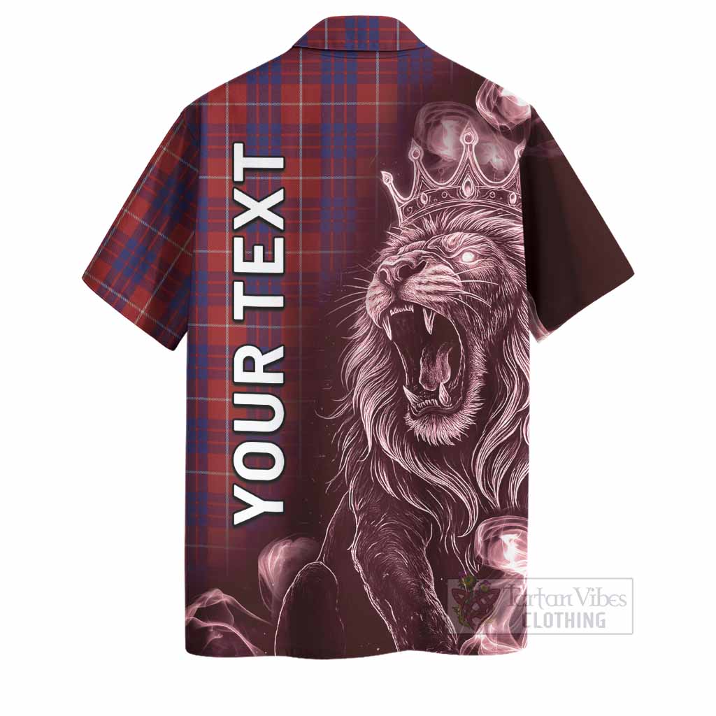 Hamilton Tartan Hawaiian Shirt Roaring Lion Heritage