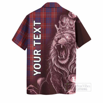 Hamilton Tartan Hawaiian Shirt Roaring Lion Heritage