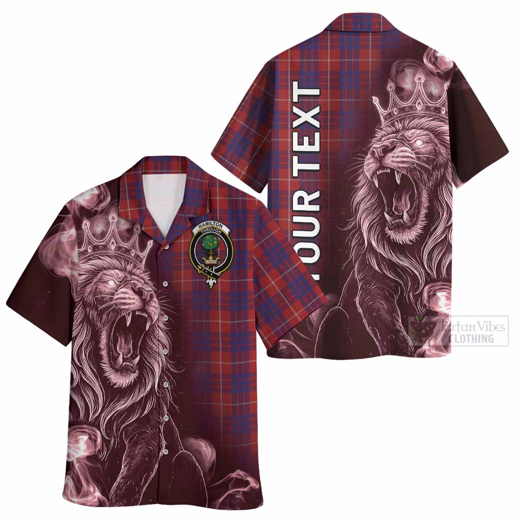 Hamilton Tartan Hawaiian Shirt Roaring Lion Heritage