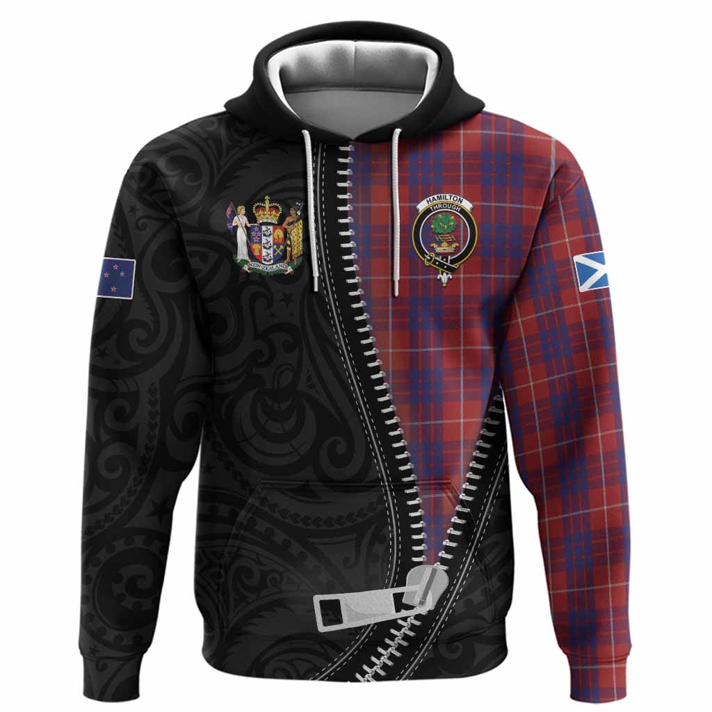Hamilton Tartan Hoodie New Zealand Pattern Unique Zipper Stylized
