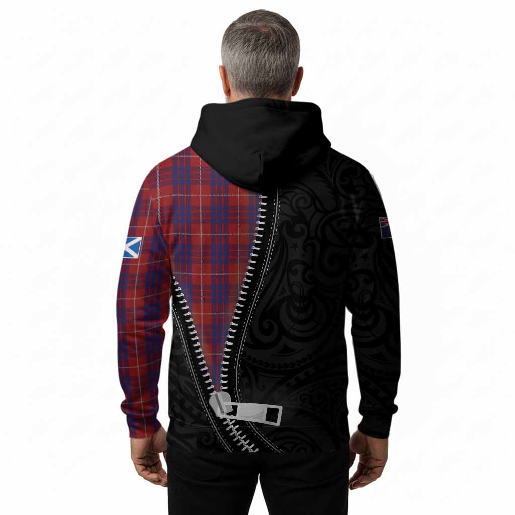 Hamilton Tartan Hoodie New Zealand Pattern Unique Zipper Stylized