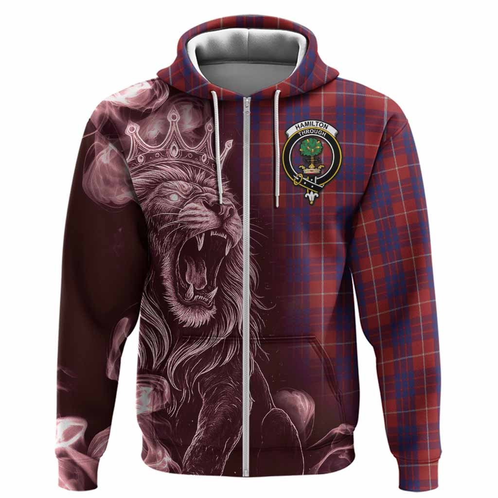 Hamilton Tartan Hoodie Roaring Lion Heritage