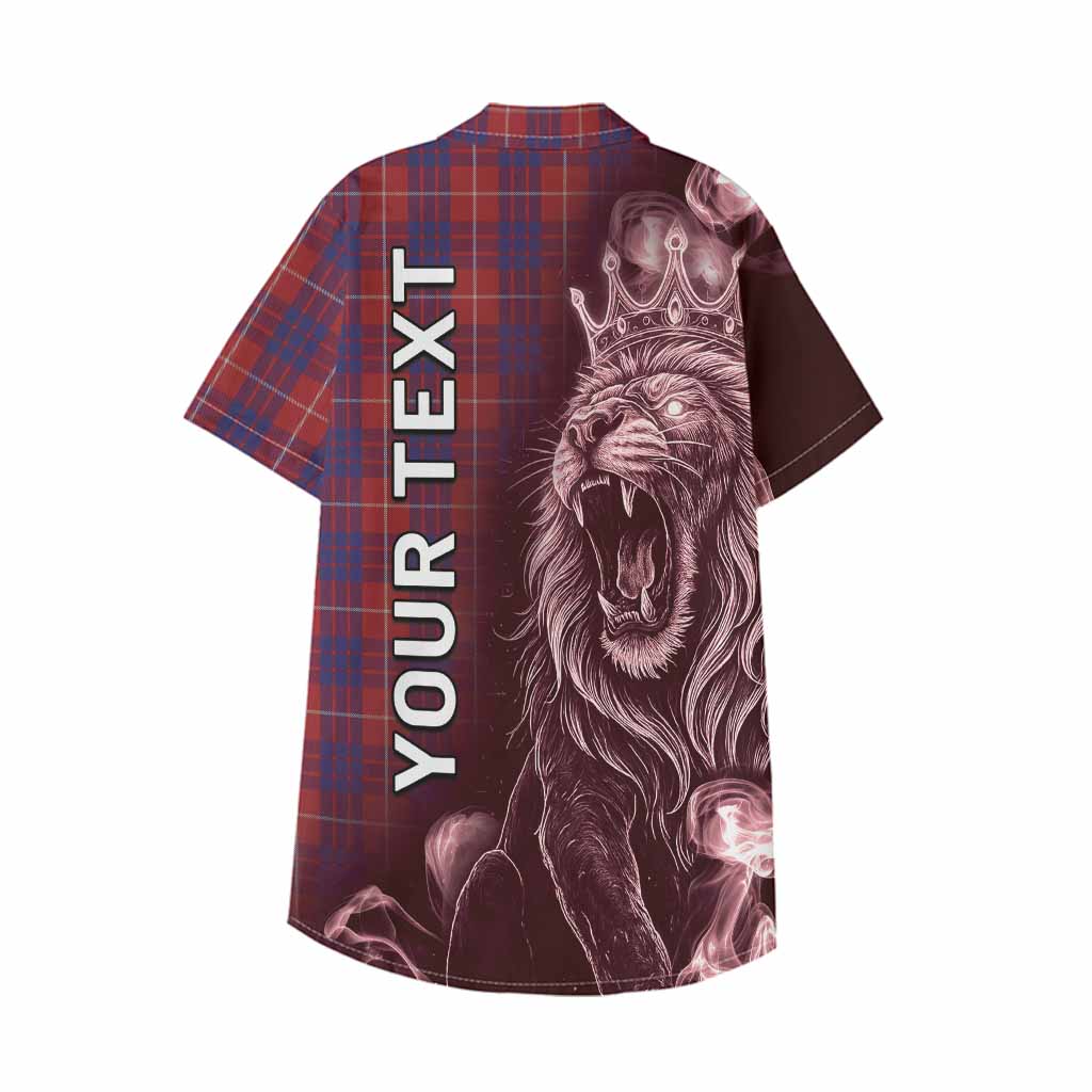 Hamilton Tartan Kid Hawaiian Shirt Roaring Lion Heritage