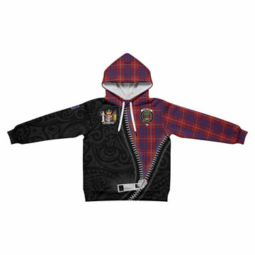 Hamilton Tartan Kid Hoodie New Zealand Pattern Unique Zipper Stylized