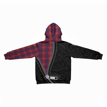 Hamilton Tartan Kid Hoodie New Zealand Pattern Unique Zipper Stylized