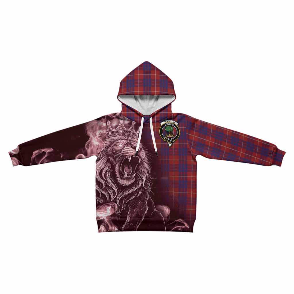 Hamilton Tartan Kid Hoodie Roaring Lion Heritage