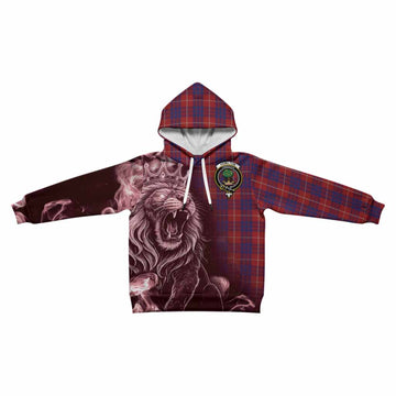 Hamilton Tartan Kid Hoodie Roaring Lion Heritage