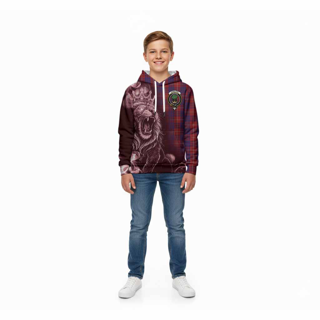 Hamilton Tartan Kid Hoodie Roaring Lion Heritage