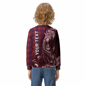 Hamilton Tartan Kid Knitted Sweatshirt Roaring Lion Heritage