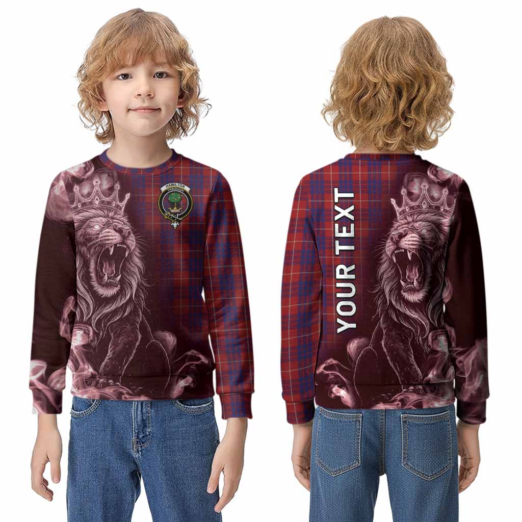 Hamilton Tartan Kid Knitted Sweatshirt Roaring Lion Heritage