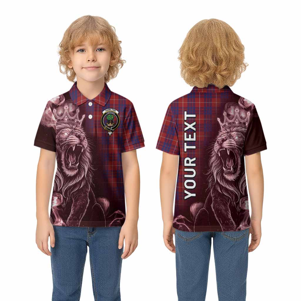 Hamilton Tartan Kid Polo Shirt Roaring Lion Heritage